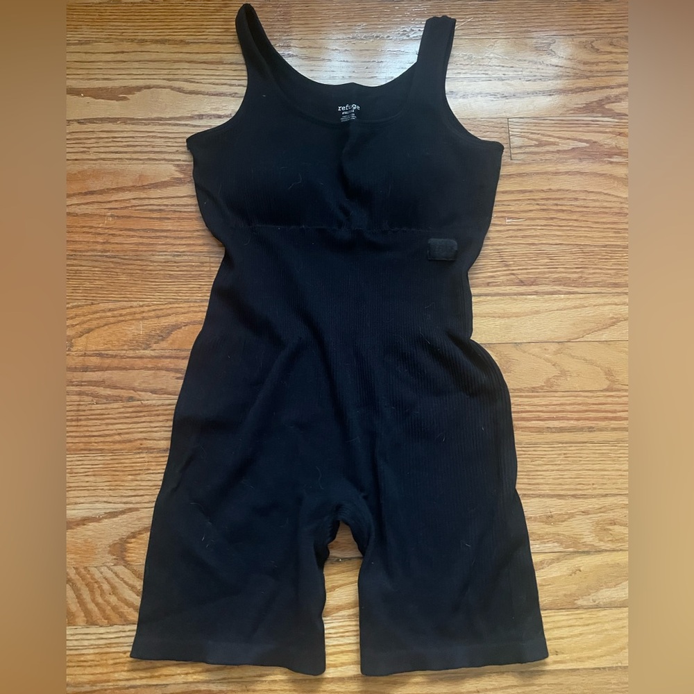 Refuge Black Sleeveless Jumpsuit